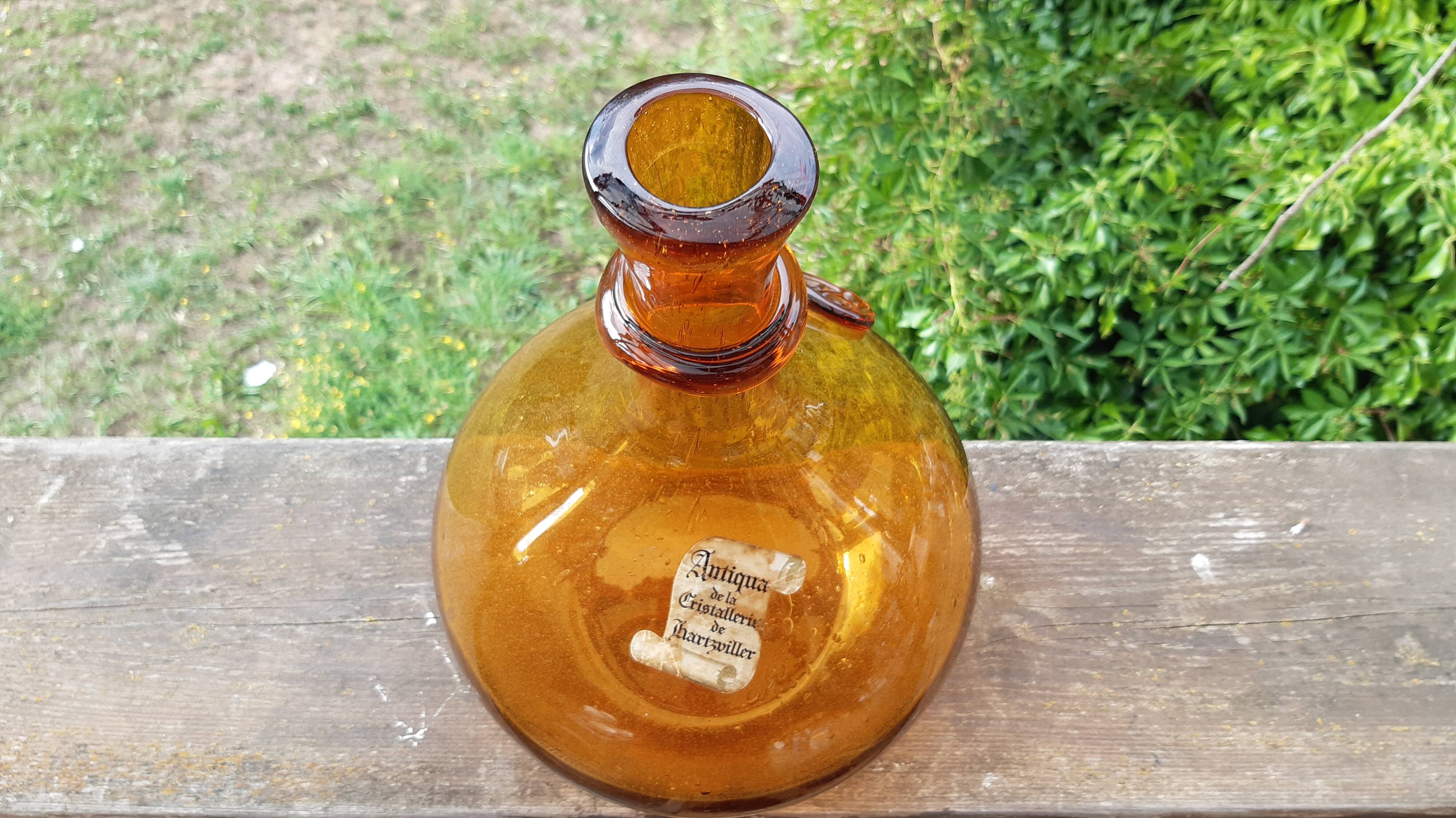 Demijhon or amber blown glass