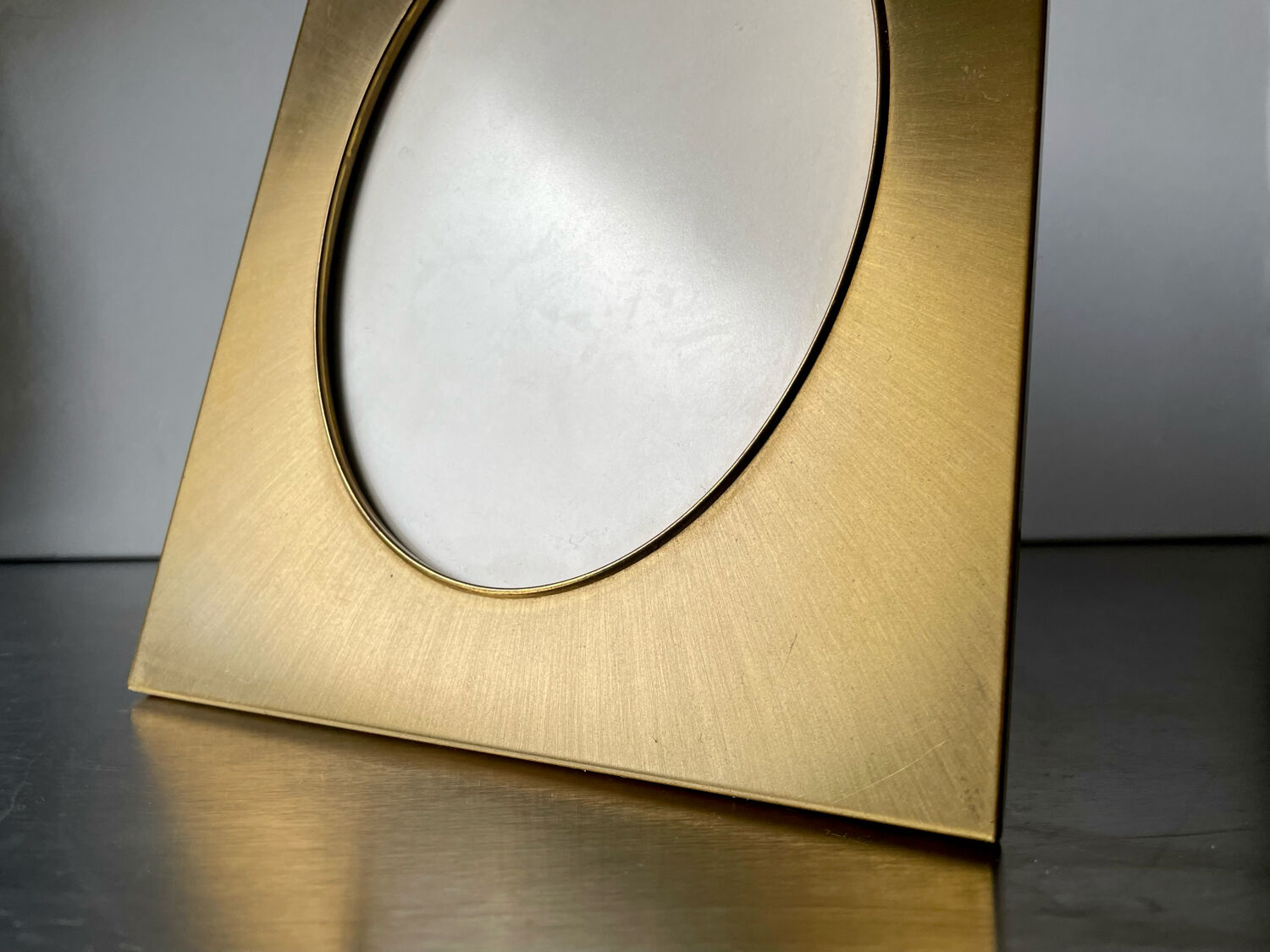 Danish Design vintage MCM  scandinavian brass frame 22.5 cm x 17 cm