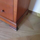 Elégante commode  en merisier – 3 tiroirs –Années 80