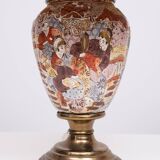 pair Satsuma Table Lamps Japan 1950s