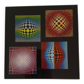 Victor Vasarely Serigraphy op art Editions du Griffon