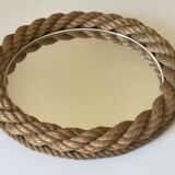 Round mirror in vintage rope 60