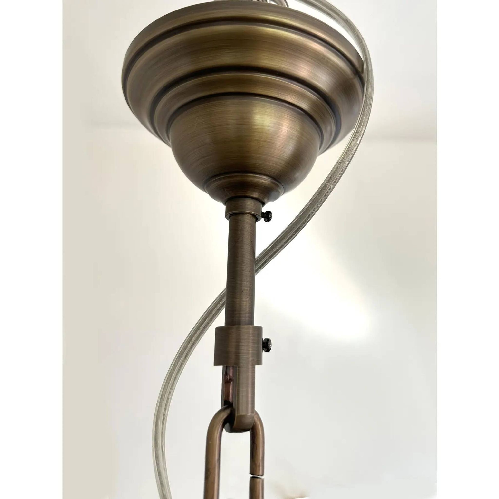 Luxury Contemporary Poliedro Murano Glass Chandelier in Brunish Finish