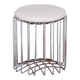 Mid-Century Round Stool in Chrome & Leather, Germany, 1960s
