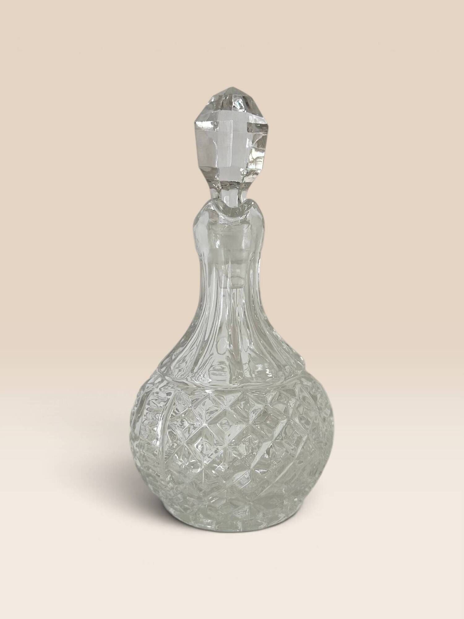 Cut crystal oil jug