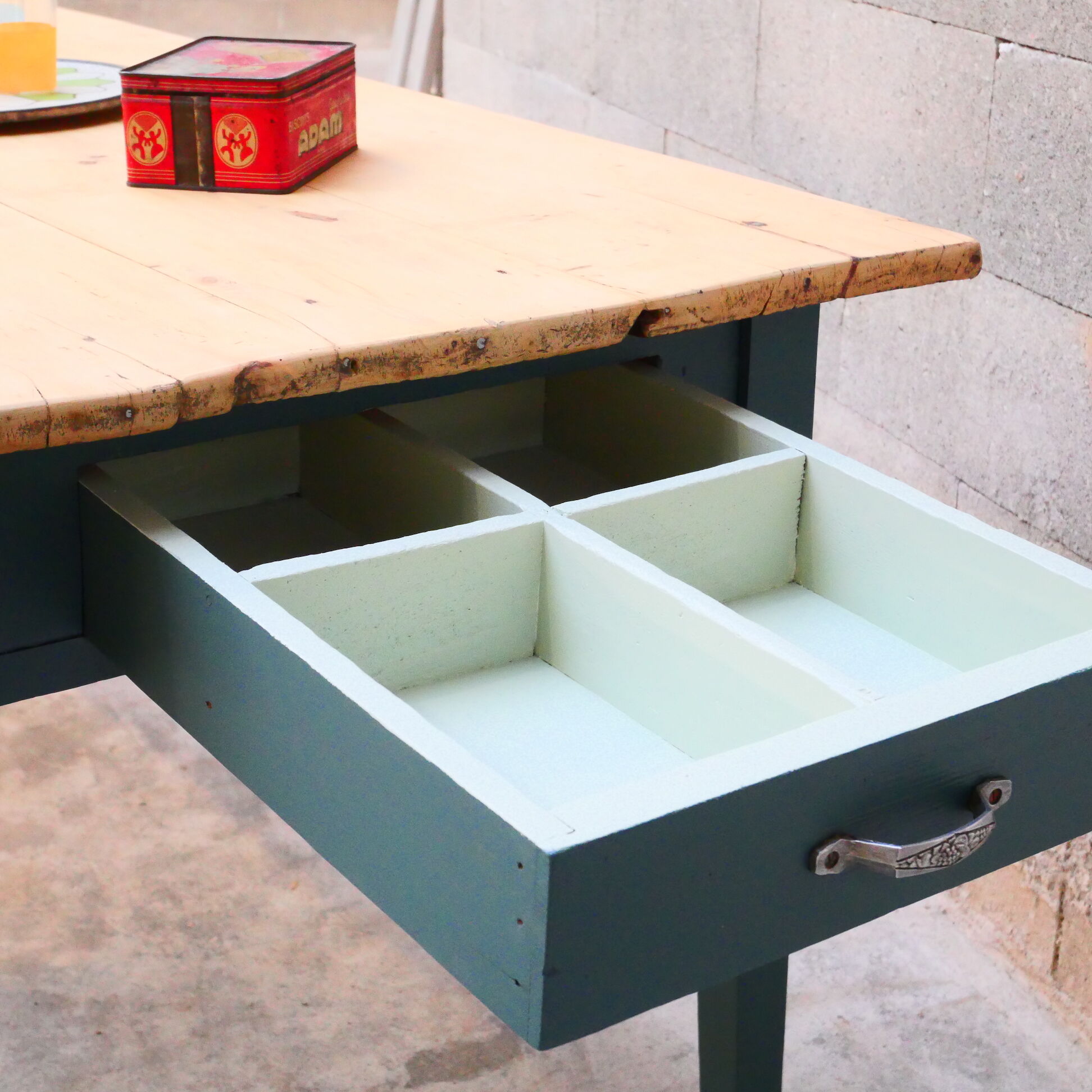 Restored farmhouse table