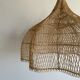 Rattan pendant lamp in the shape of a flower