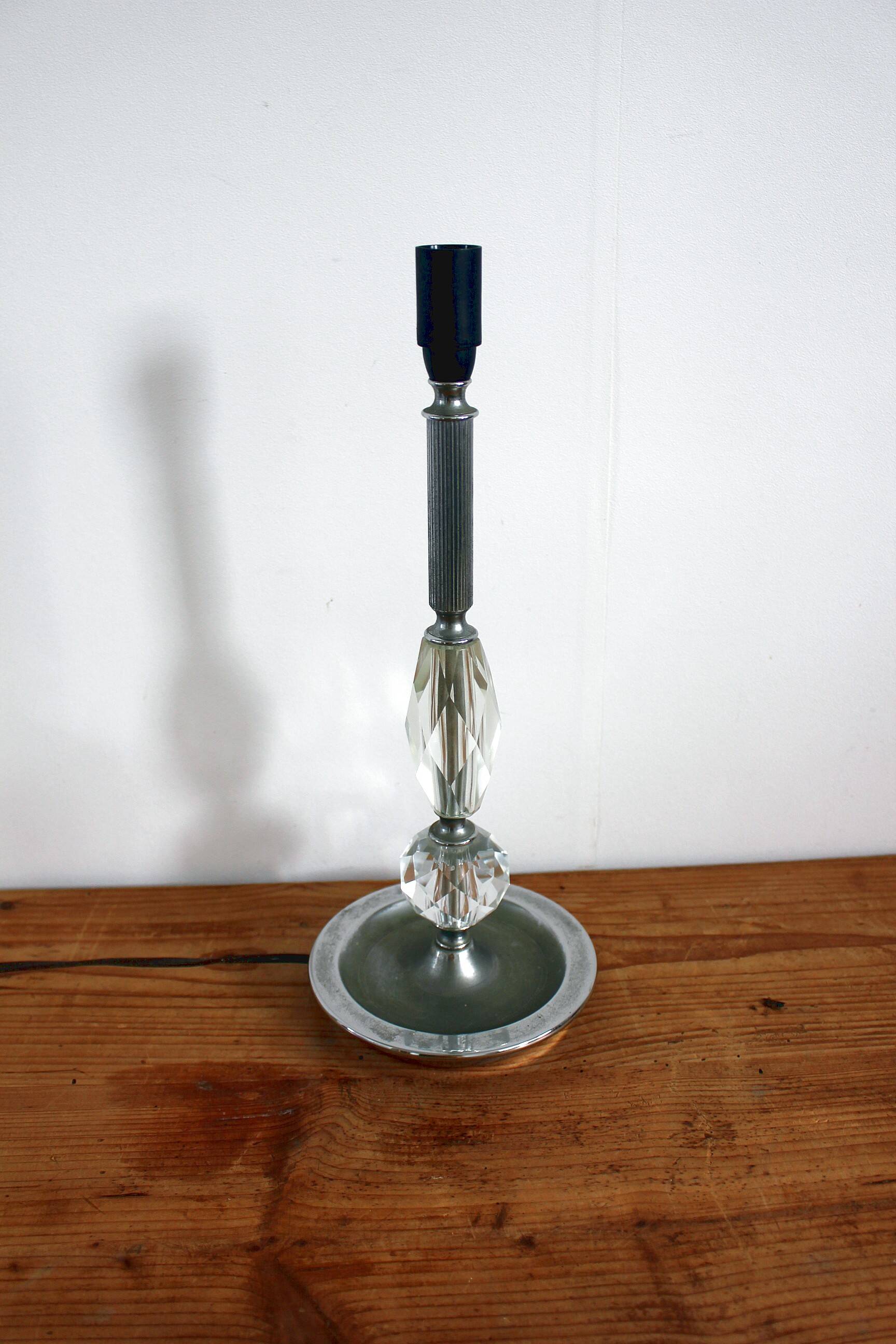 Vintage art deco lamp base from the 50s