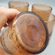 Set of 4 blown water glasses bubbled biot style