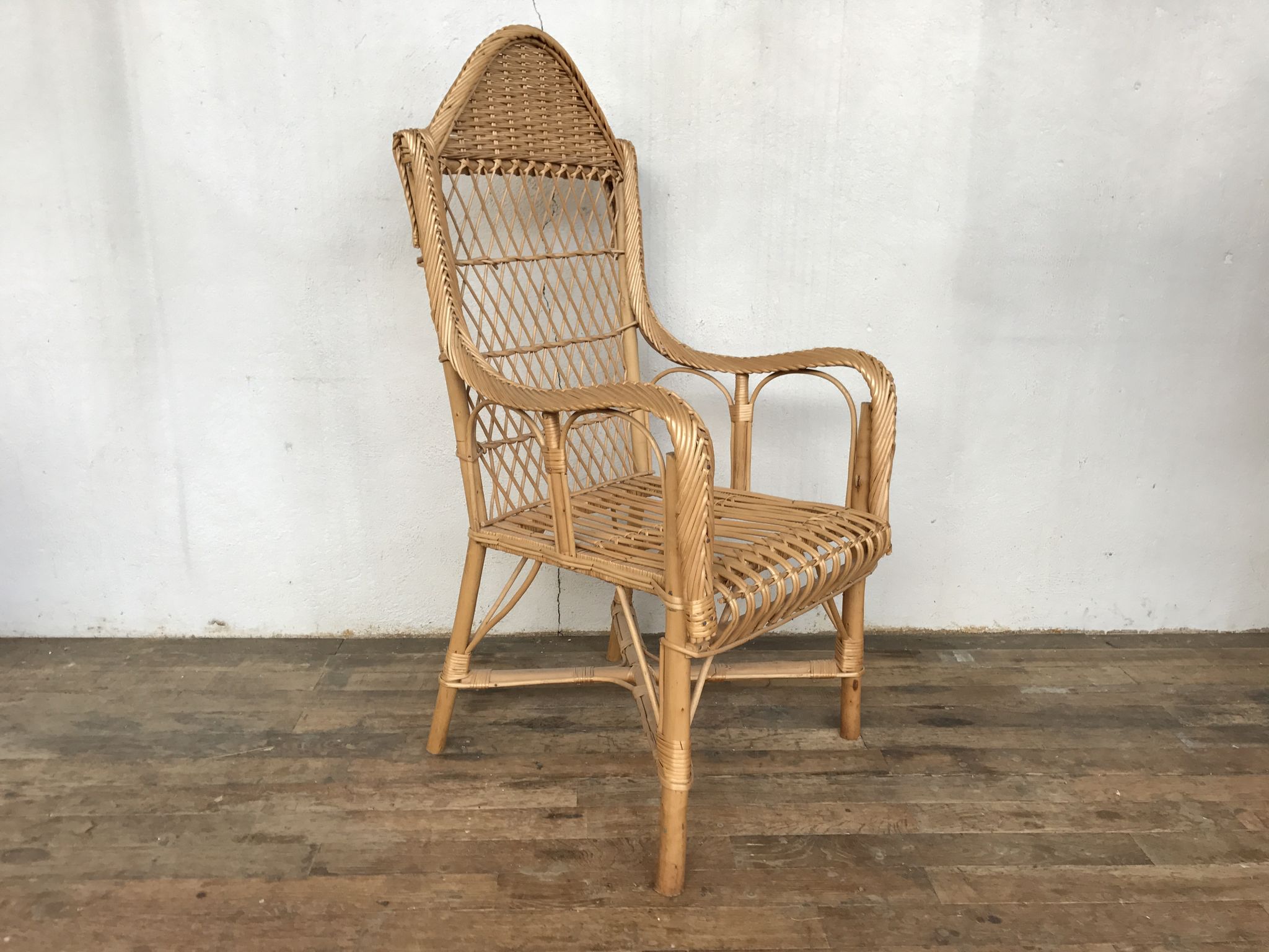 Armchair in bamboo and rattan 1950/1960