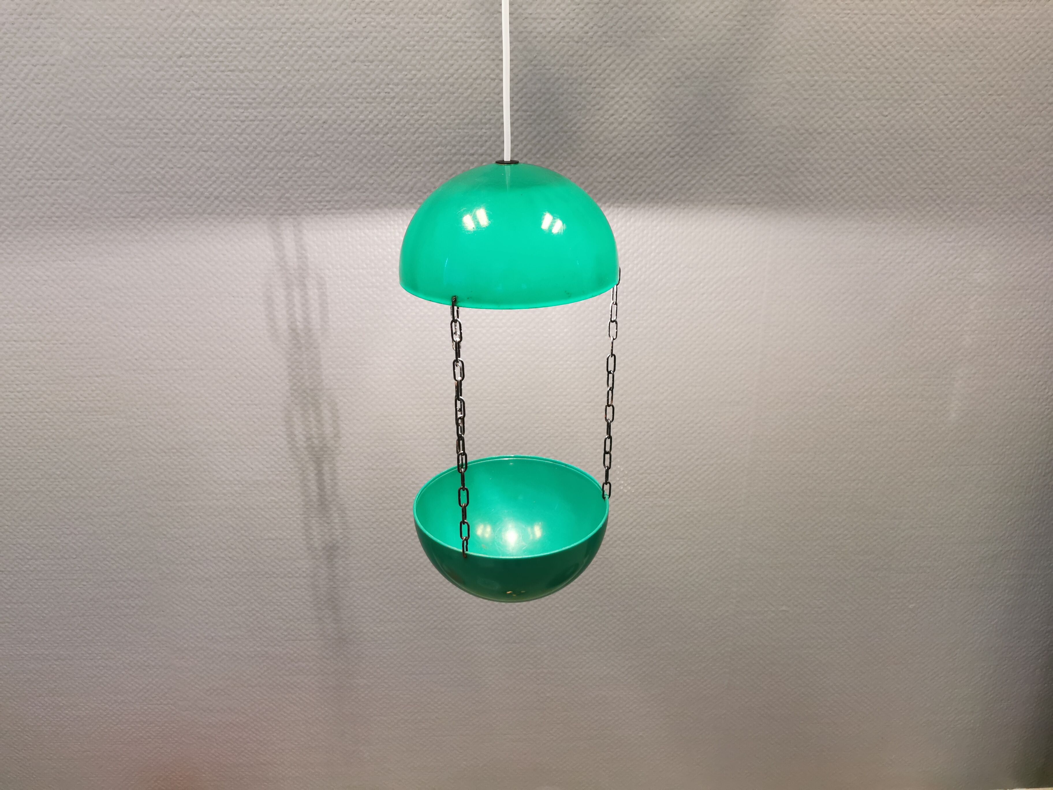 Danish designed lamp/herb pot for hanging in e.g. the window.