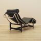 Leather chaise longue, LC4 style, 1980s, made in Italy
