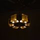Mid-century design brass and resin pendant, 1960s / Hungary