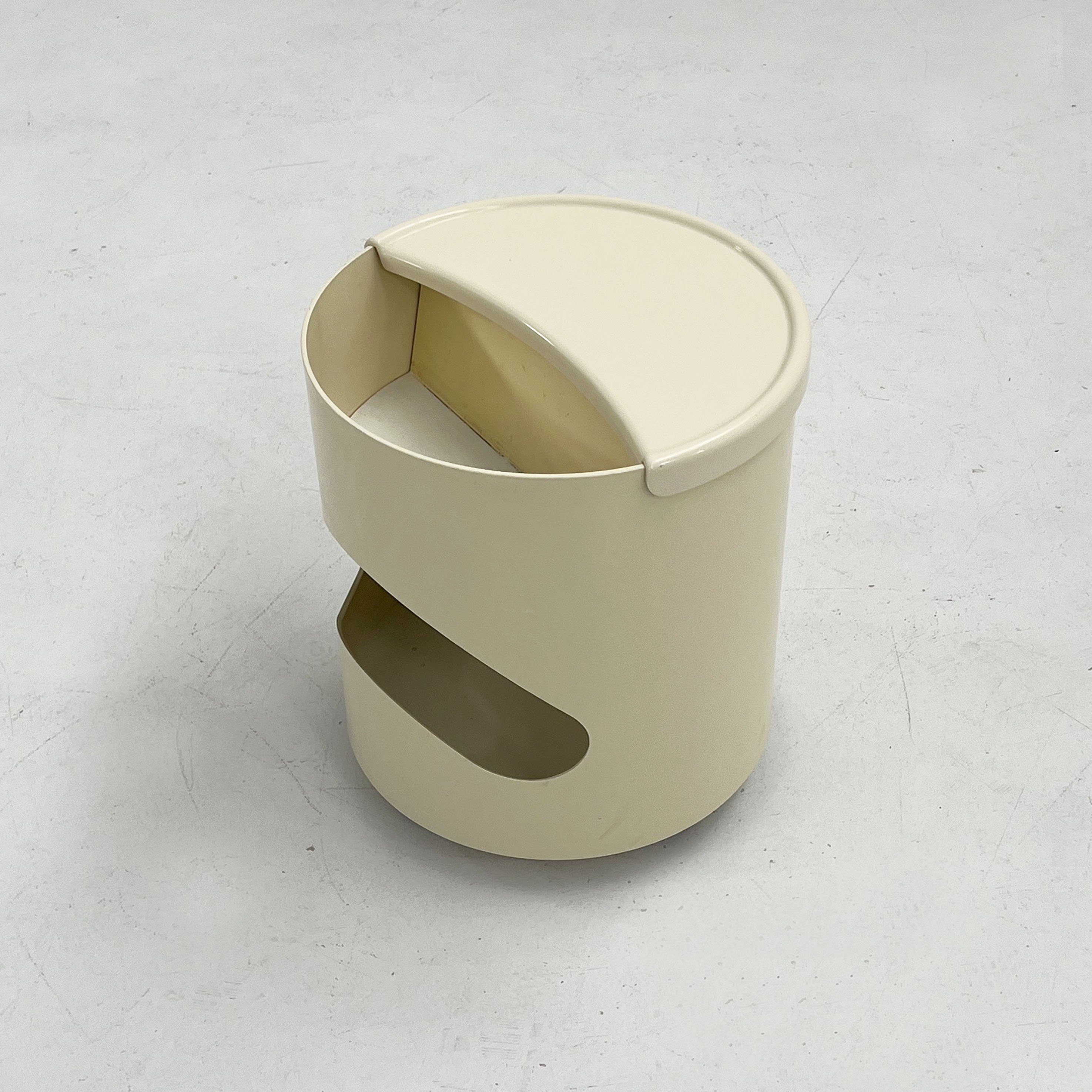 White Robo side table by Joe Colombo for Elco, 1970