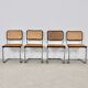Series of 4 chairs B32 by Marcel Breuer