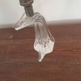 Bohemian art deco crystal lamp base