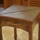 Art Deco game table in walnut from the 1930s.