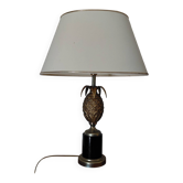 Lampe ananas vintage laiton style Maison Jansen – Années 70