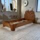 Bed 1 place "palm" wicker and rattan Vivai Del Sud