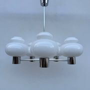 Lustre Space Age opaline chrome années 70