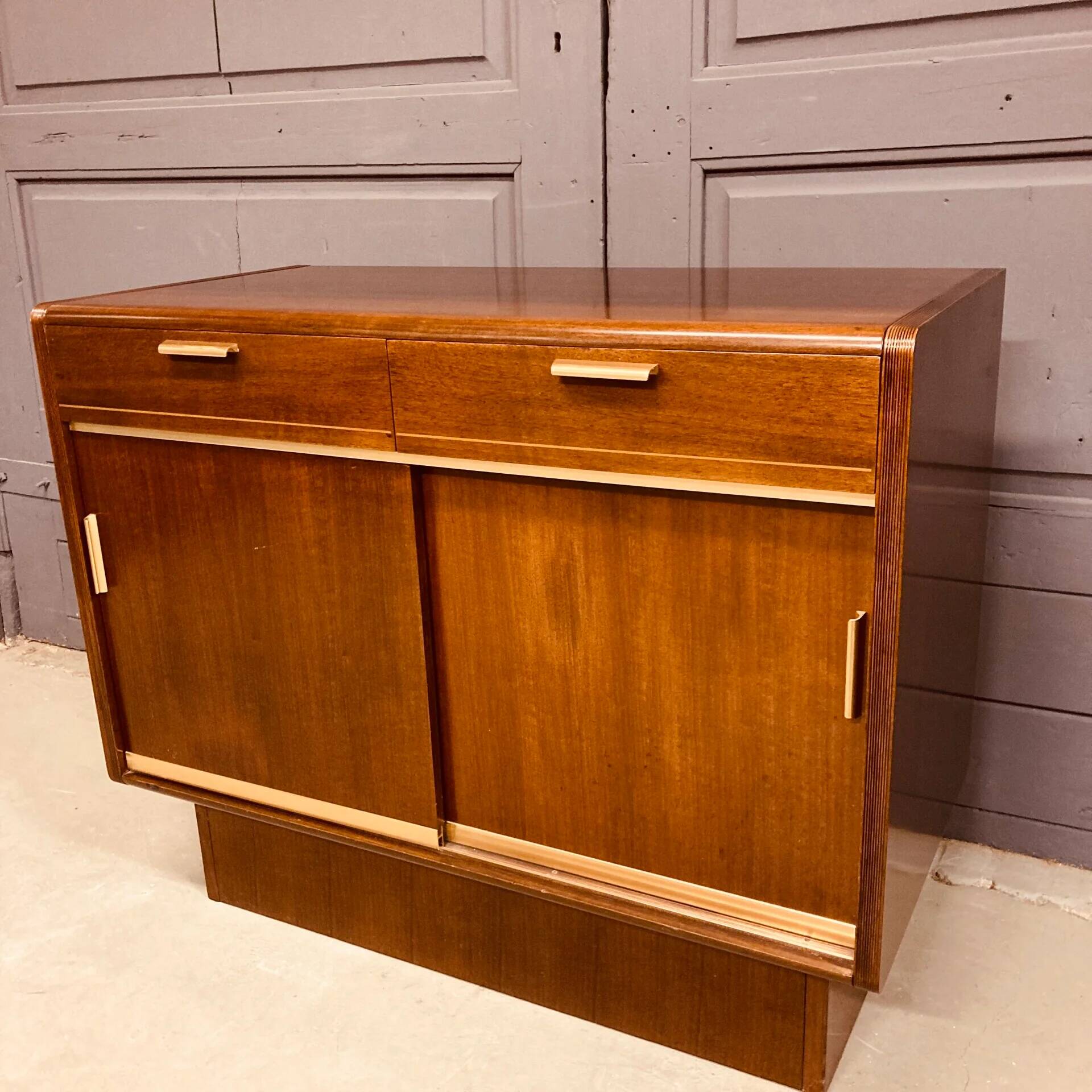 Wall cabinet A.A. Patijn for Zijlstra Joure, 1950s, walnut
