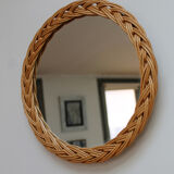 Rattan mirror diameter 23cm