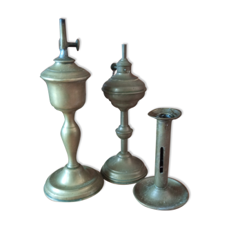 3 candlesticks lamps