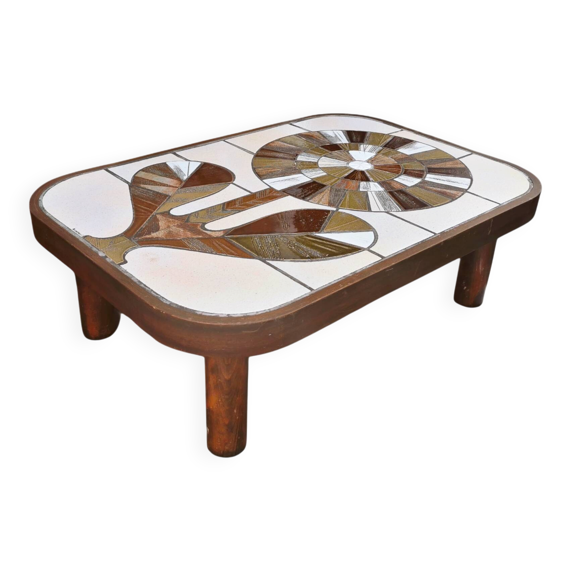 Shogun coffee table flower Roger Capron