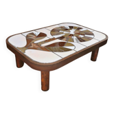 Table basse Shogun fleur Roger Capron