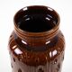 Brown ceramic vase, German design, 1960s, made in West Germany