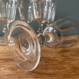 Set of 6 Luminarc France foot glasses