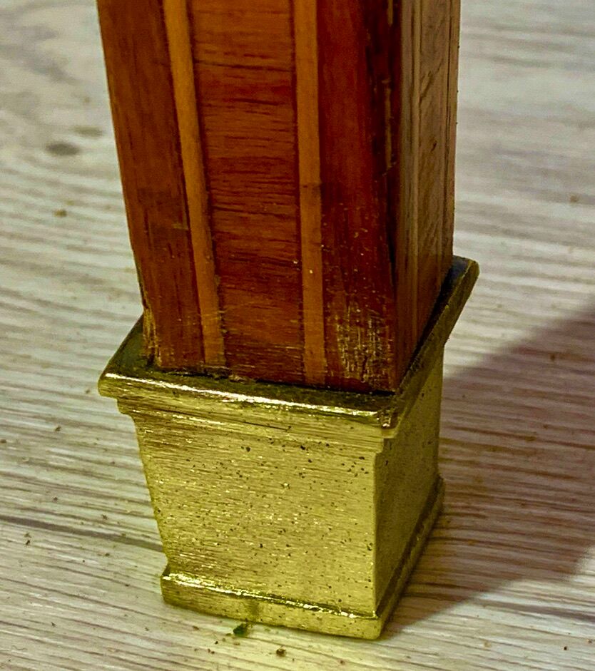 Louis XVI style desk in precious wood marquetry and gilded bronzes