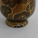 L. Brisdoux gilded copper vase