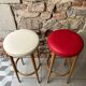 Paire de tabourets de bar pieds fuseaux
