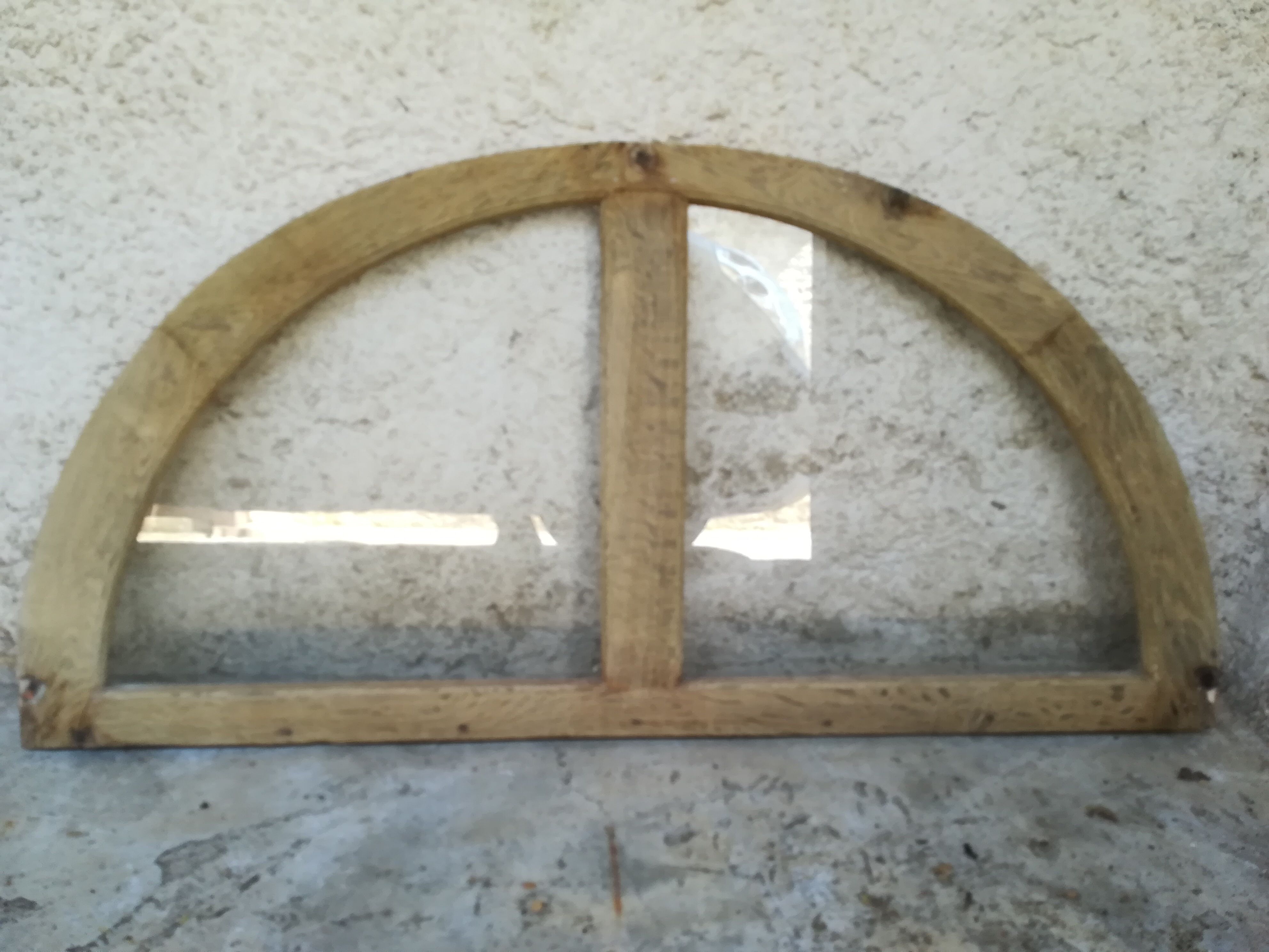 Oak front door impost