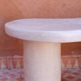 Table basse forme organique en Tadelakt