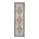 Vintage Turkish Hand-Knotted Wool Cotton Orange Runner Rug 92x307