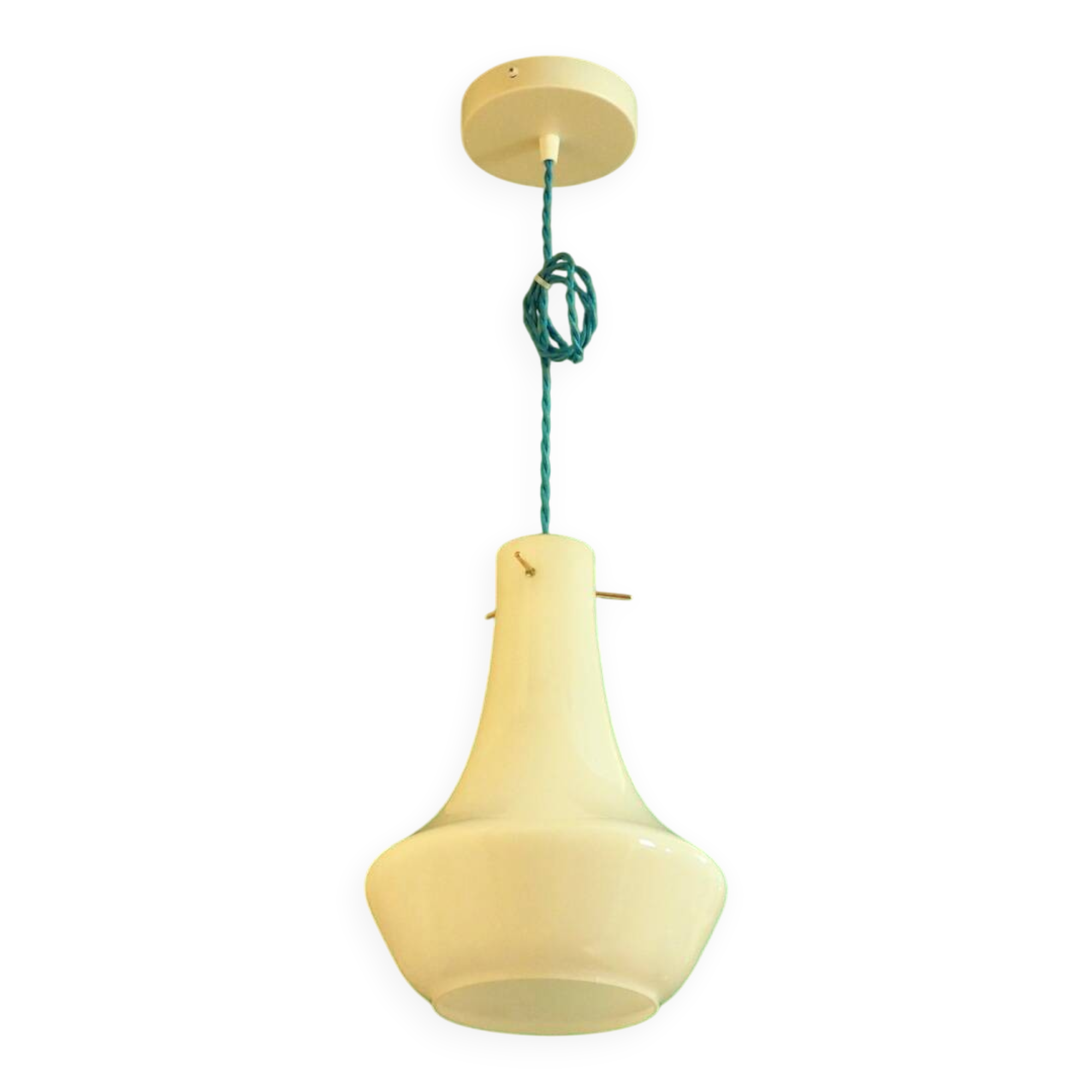 JOY white opaline pendant light
