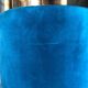 Stool velvet blue duck Red Edition