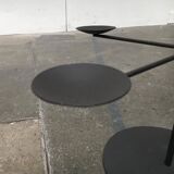 Vintage Brutalist Metal Candle Holder