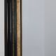 Black laquered and gilted wooden Louis Philippe mirror, France ca. 1850