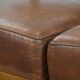 Set of 2 vintage design cocktail chairs/armchairs made of sheepskin leather