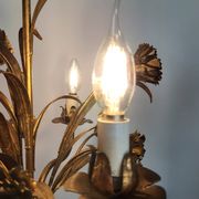 Hollywood Regency Roses kroonluchter, Verguld, Drie Armen, Italie