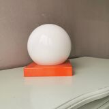 Vintage orange table lamp 1980