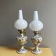 Pair Portuguese porcelain table lamps limited numbered by Alconaca
