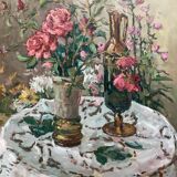 Oil painting on canvas, signed, dimensions: height - 70 cm - width - 60 cm