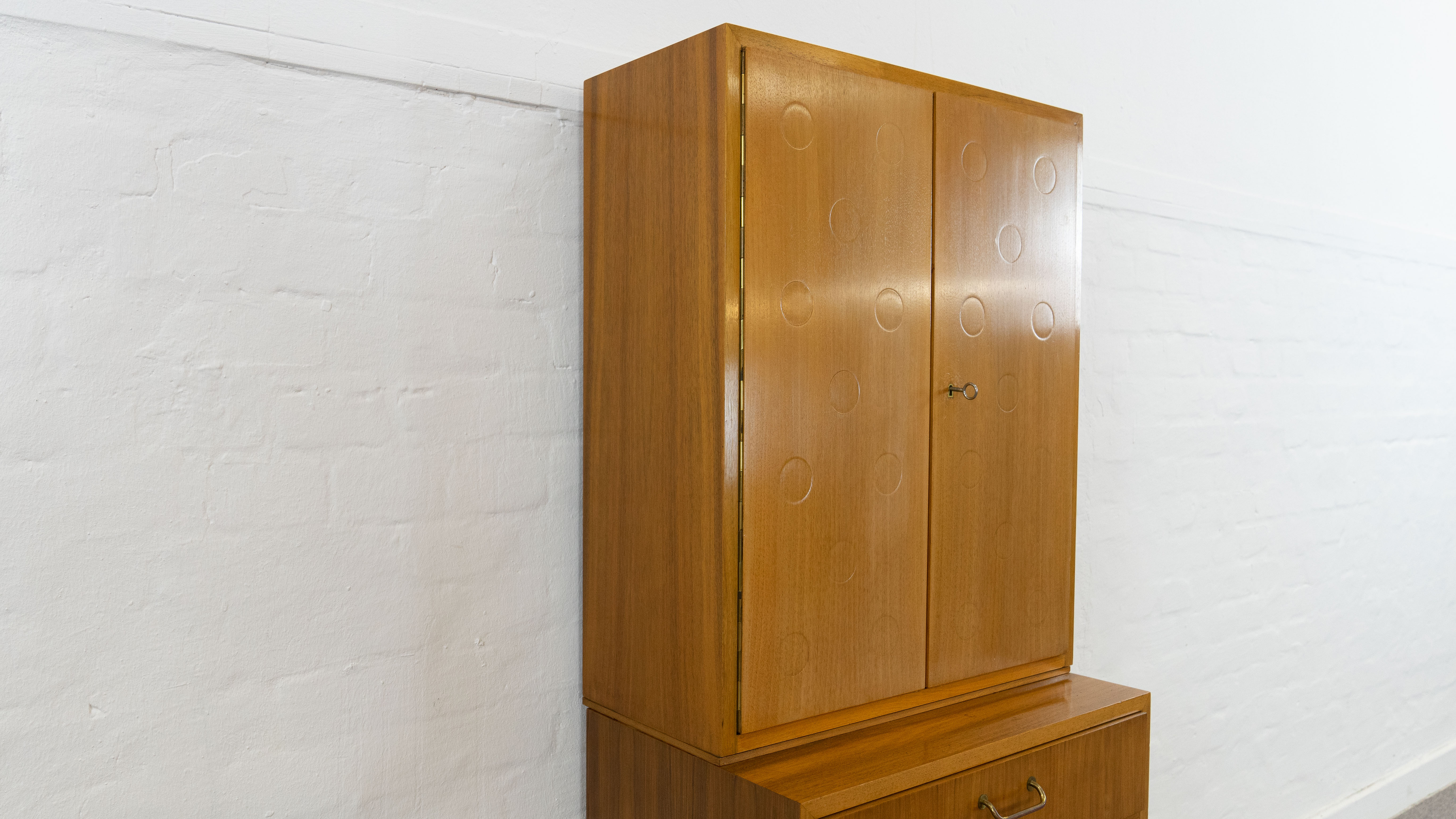 Vintage mid century bar cabinet by ernst behr, germany 1950s