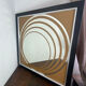 Grand miroir  Op Art, années 70,  Made in England