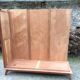 Vintage wardrobe compass feet with 3 sliding oak doors.