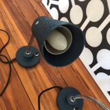 Paire de lampes anciennes revisitées entièrement recâblées